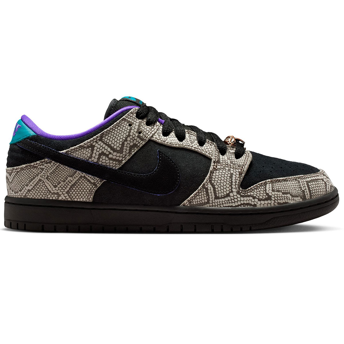 Nike SB Dunk Low Pro String/Black-Brt Spruce-Fierce Purple-Dk Russet-Black