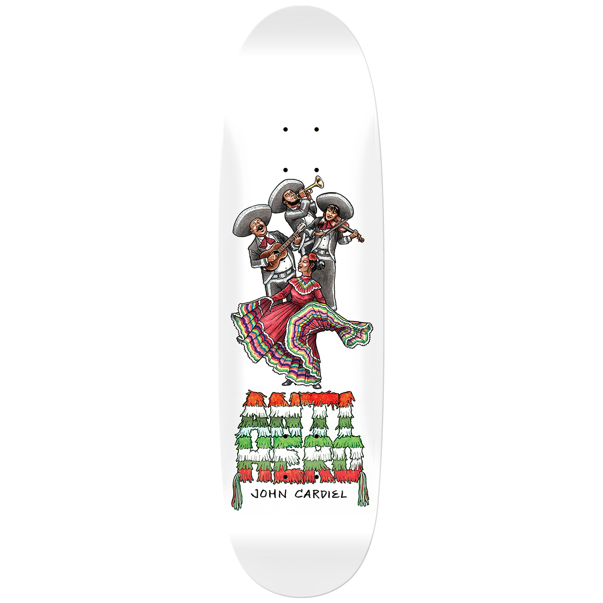 Anti Hero Cardiel Liberdad Skateboard Deck White 9.18