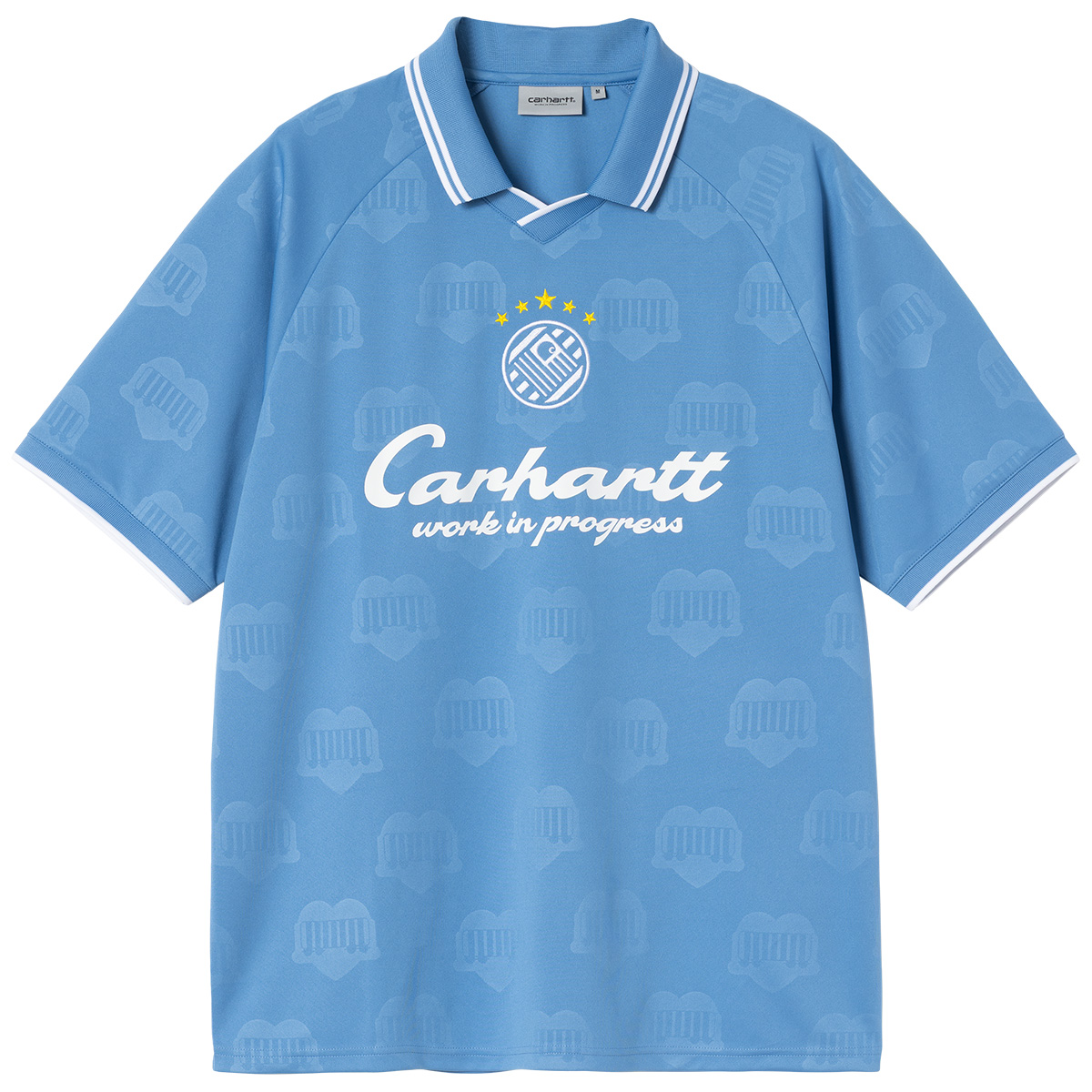 Carhartt WIP Terrace Football T-Shirt Heart Train Jacquard Curacao 