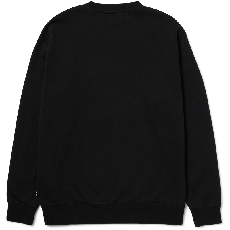 HUF Roads Crewneck Sweater Black HUF Roads Crewneck Sweater Black