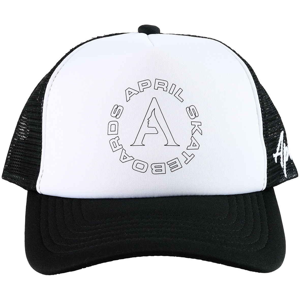 April Full Circle Trucker Cap Black April Full Circle Trucker Cap Black