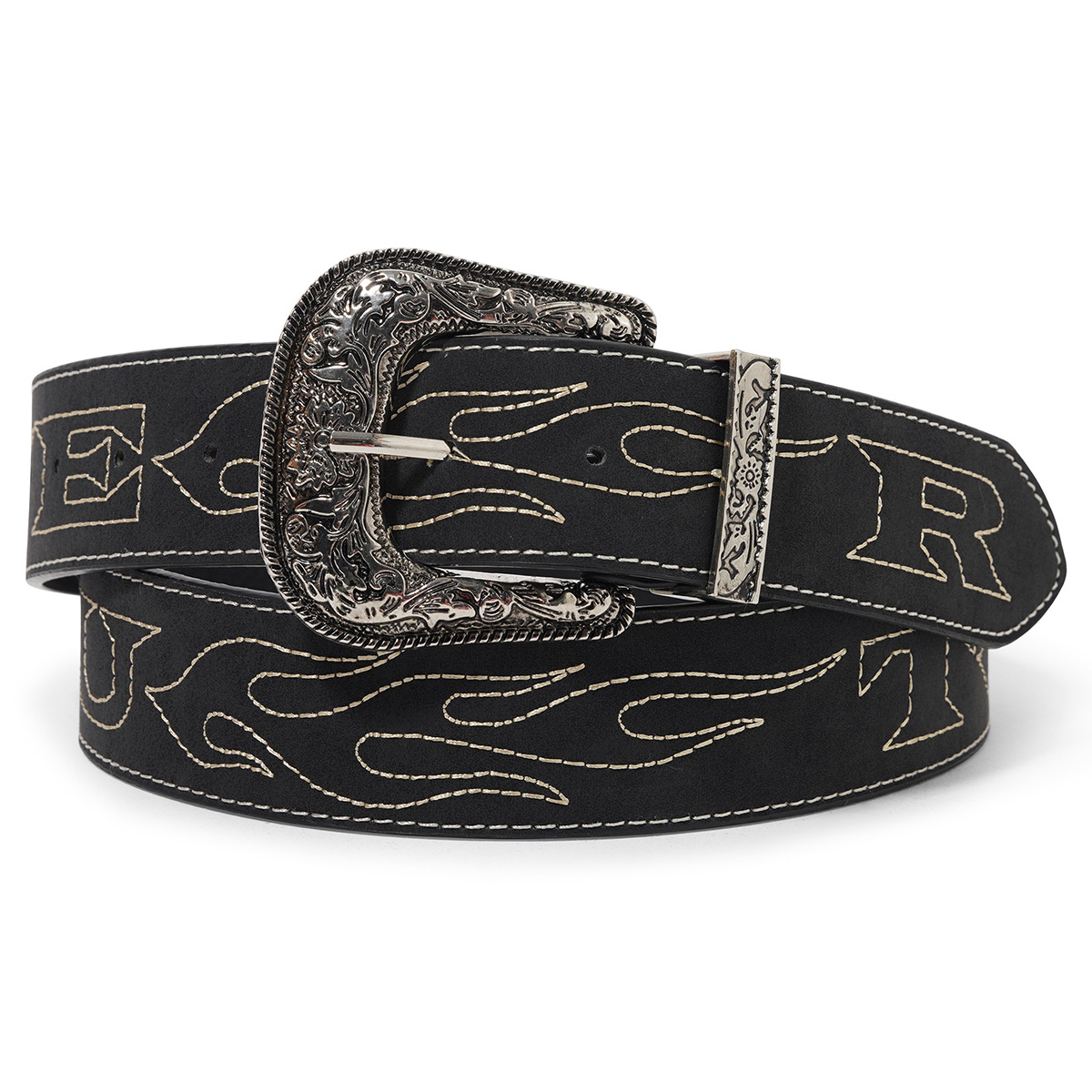 Butter Goods Flame Stitch Belt Black