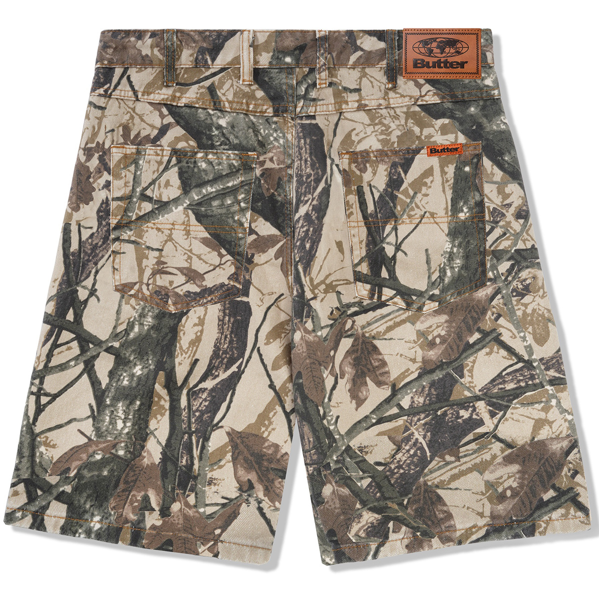 Butter Goods Foliage Camo Denim Shorts Tan Butter Goods Foliage Camo Denim Shorts Tan