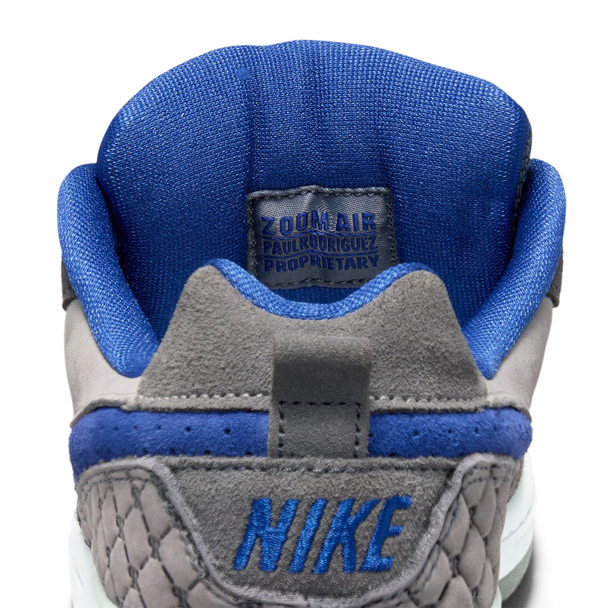 Nike SB Paul Rodriguez Zoom Air Low Dg Flint Grey/Deep Royal Blue-Flint Grey-Med Grey-White