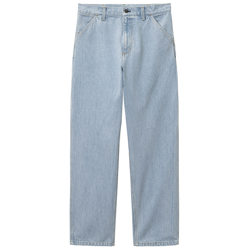 Carhartt WIP Single Knee Pant Blue Heavy Stone Bleached