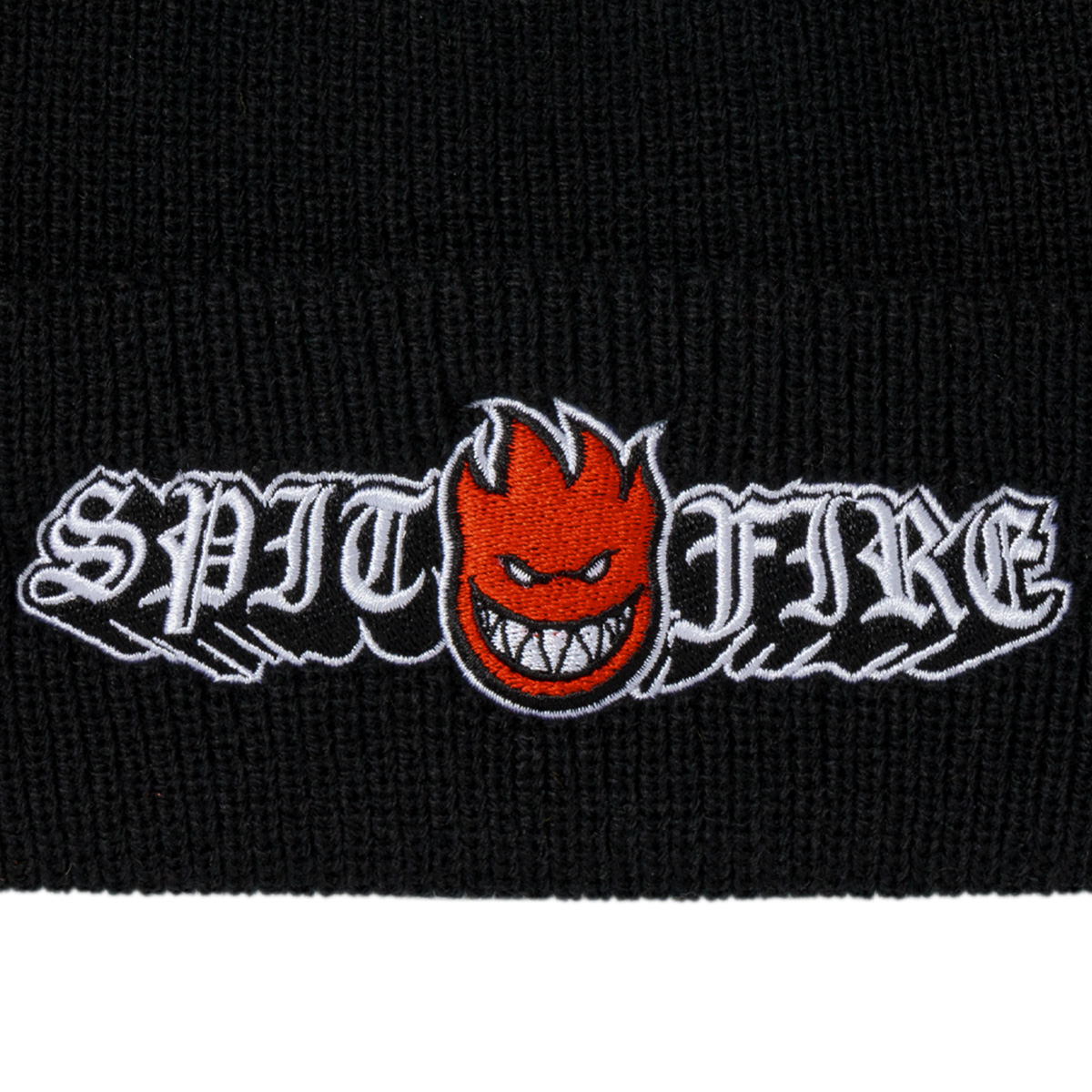Spitfire Old E Drop Bighead Cuff Beanie Black