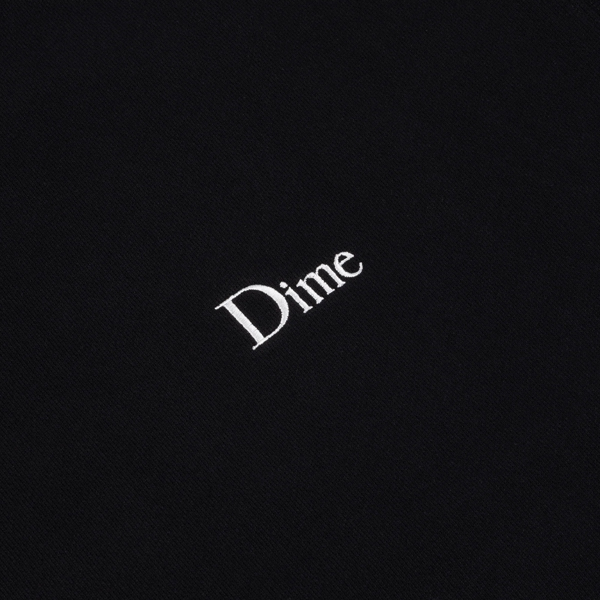 Dime Classic Small Logo Hooded Sweater Black