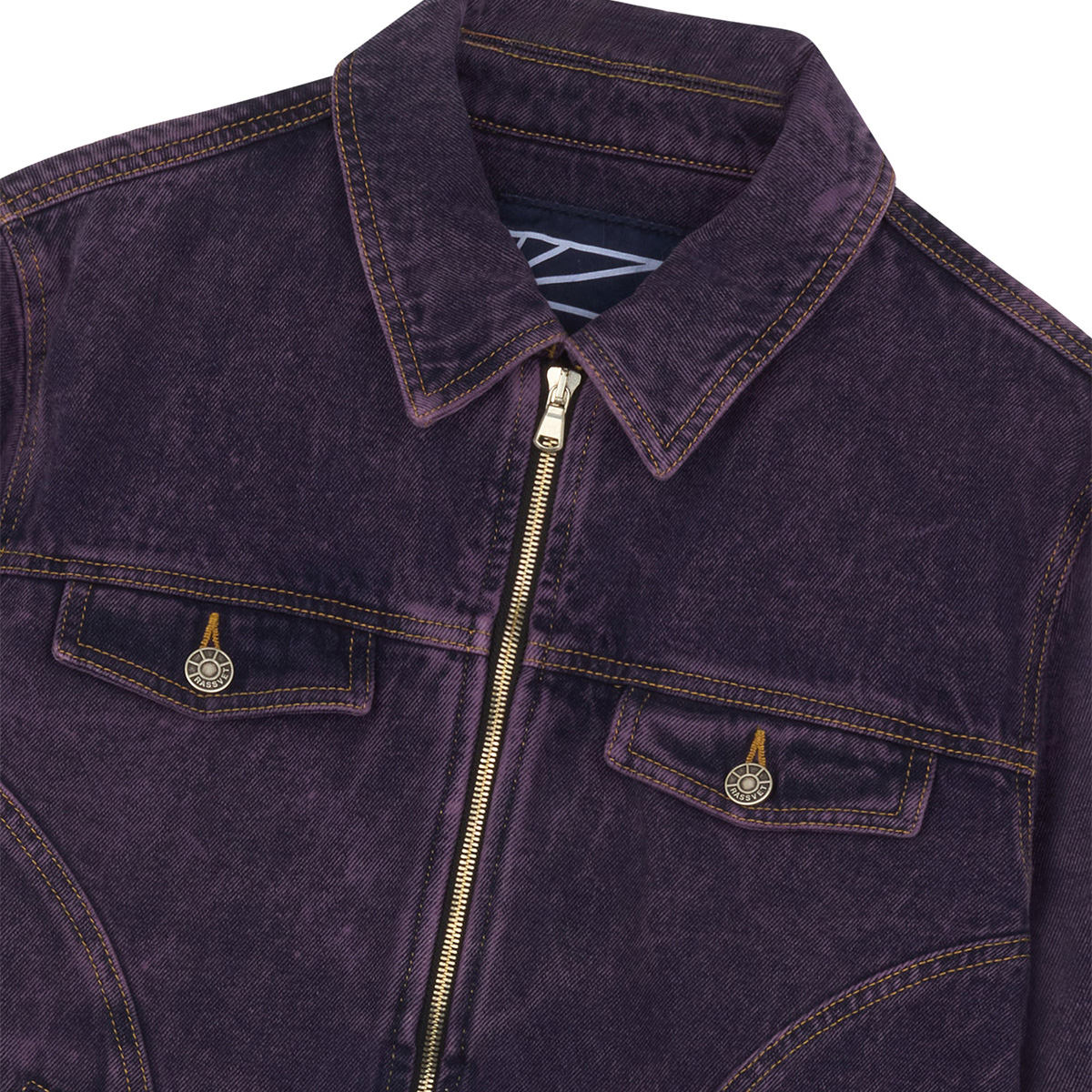 Rassvet Zip Denim Jacket Woven Purple Rassvet Zip Denim Jacket Woven Purple