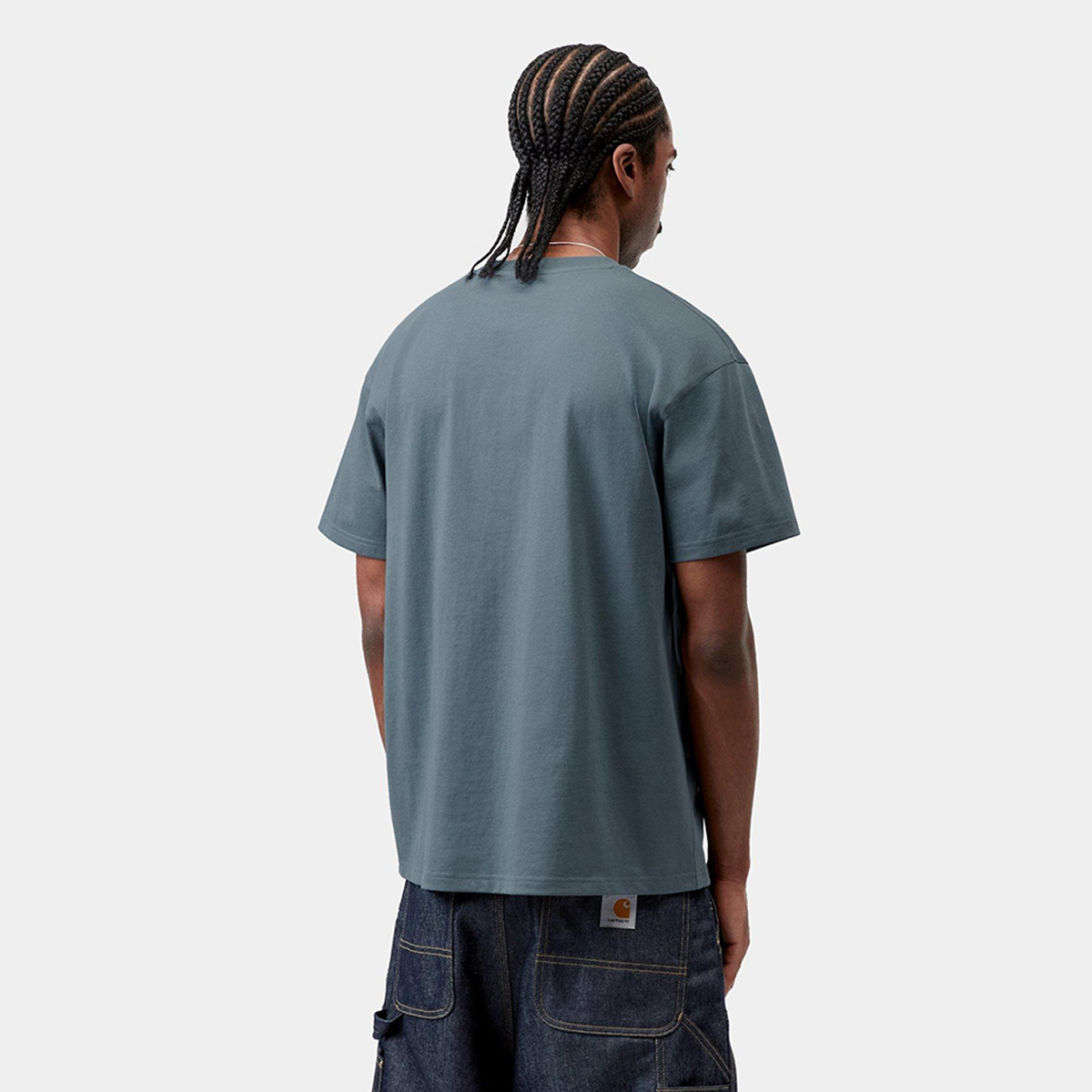 Carhartt WIP American Script T-Shirt Office Blue