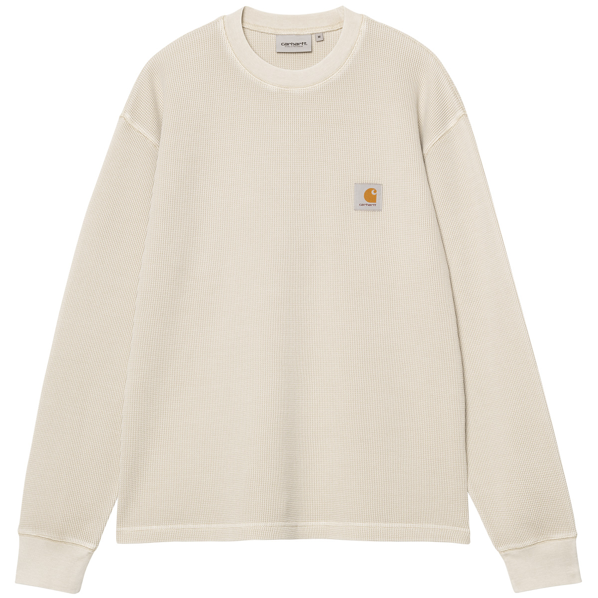 Carhartt WIP Vista Waffle Longsleeve T-Shirt Fleur De Sel Garment Dyed