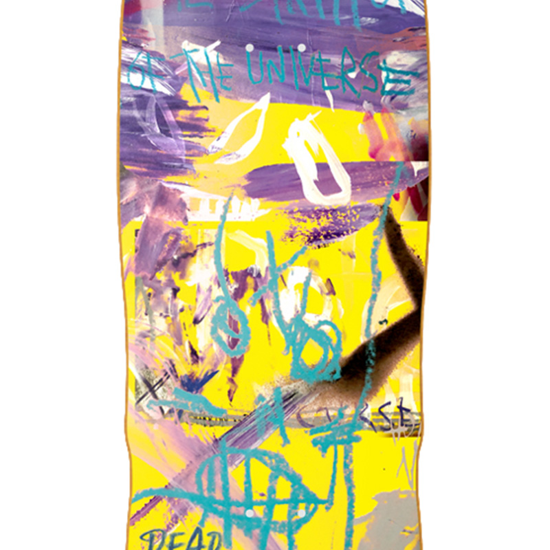 Heroin Dead Dave Painted Skateboard Deck 10.1