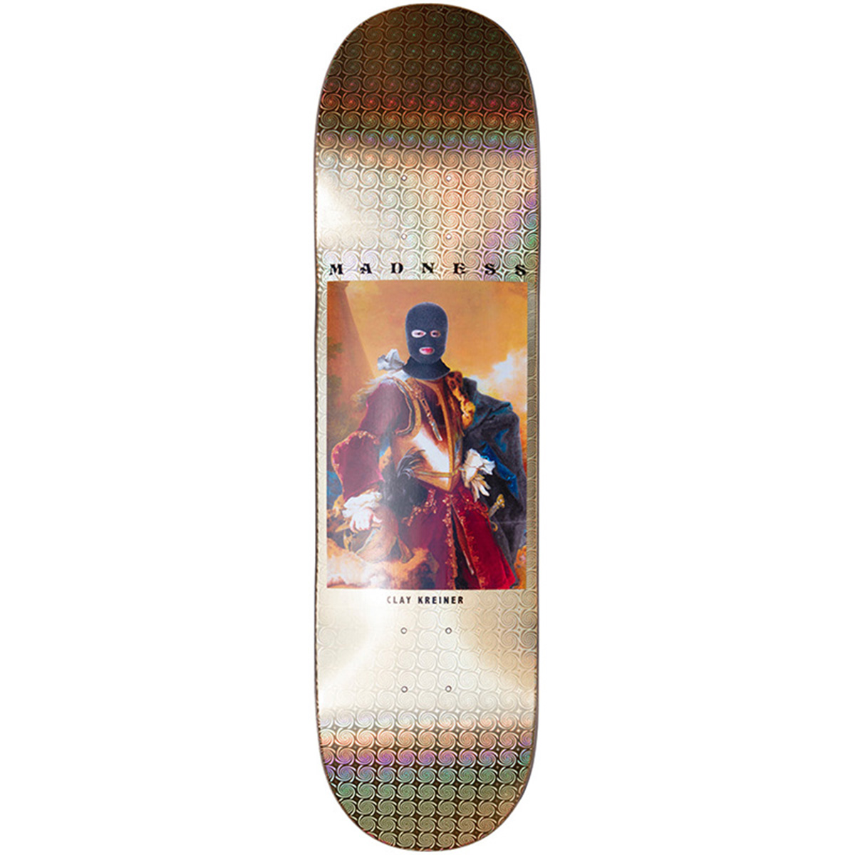 Madness Clay Masked Impact Light Skateboard Deck Holoswirl 8.25 Madness Clay Masked Impact Light Skateboard Deck Holoswirl 8.25