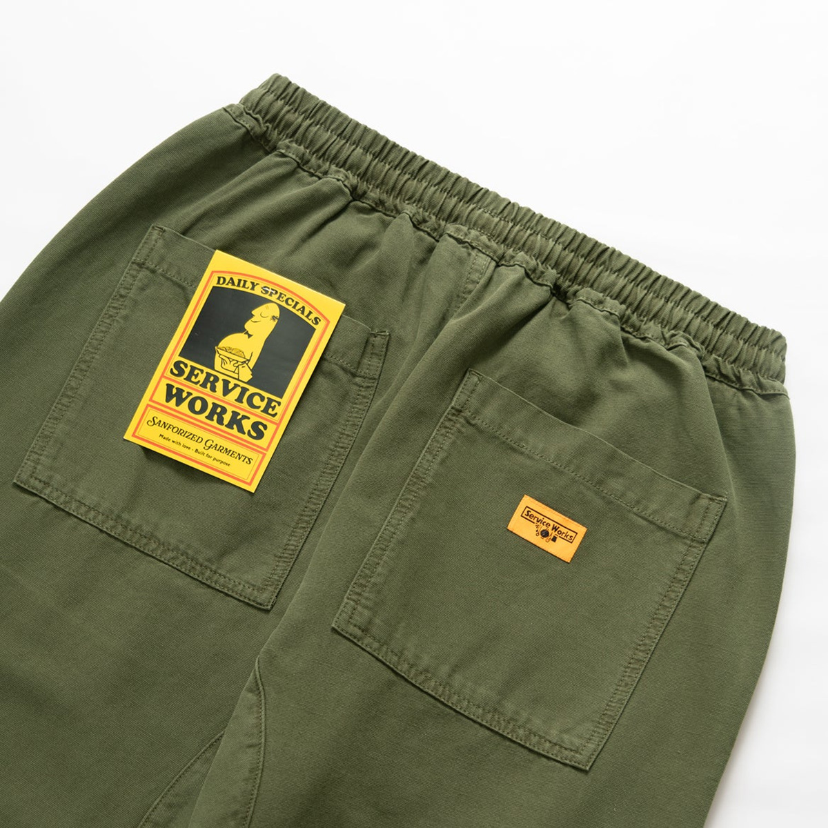Service Works Classic Canvas Chef Pant Olive Service Works Classic Canvas Chef Pant Olive