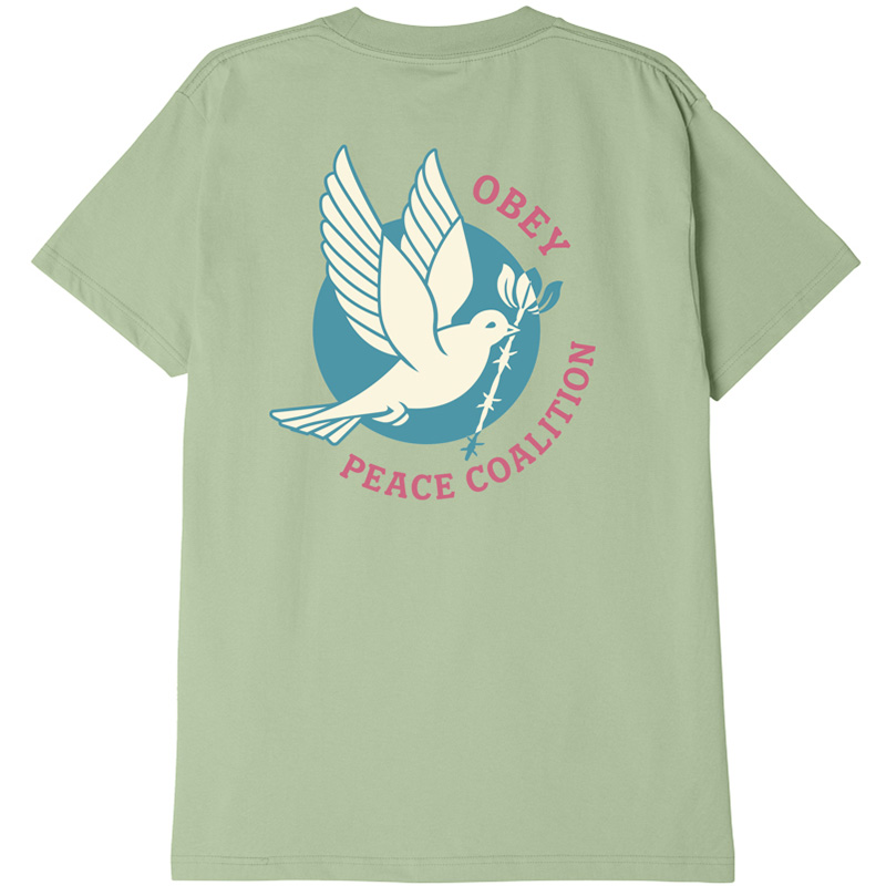 Obey Dove Barbed Wire T-Shirt Cucumber
