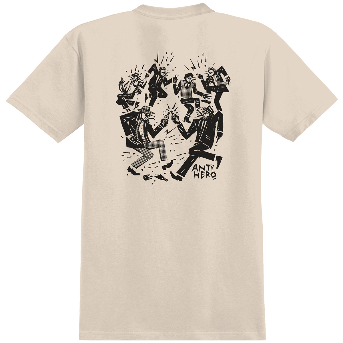 Anti Hero Ruder Bwoys Ringspun T-Shirt Heather Bone