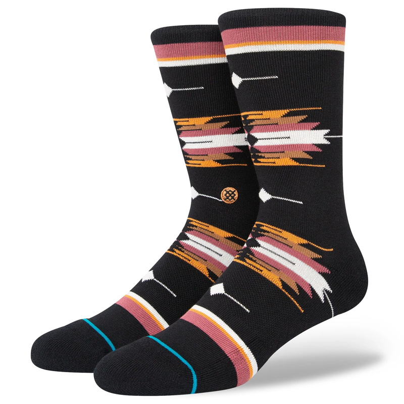 Stance Cloaked Crew Socks Washed Black Stance Cloaked Crew Socks Washed Black