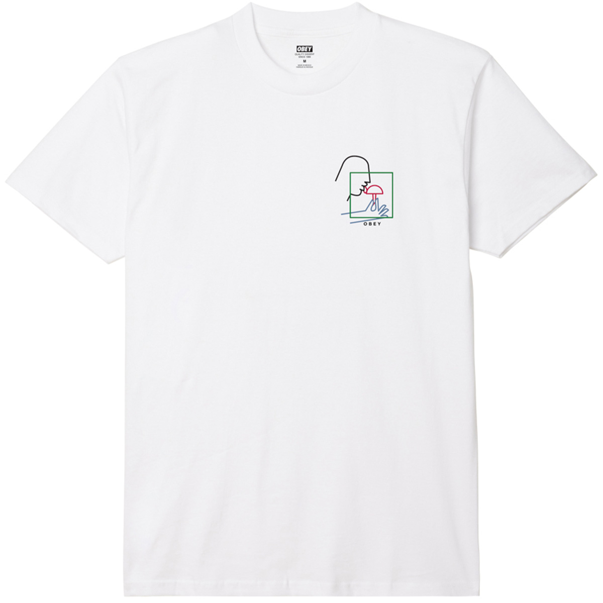 Obey Taste Test T-Shirt White Obey Taste Test T-Shirt White