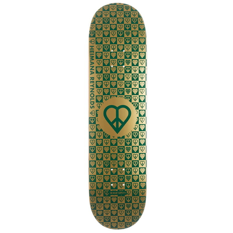 Heart Supply Heimana Reynolds Trinity Gold Foil with Raised Ink Deck 8.25 Heart Supply Heimana Reynolds Trinity Gold Foil with Raised Ink Deck 8.25