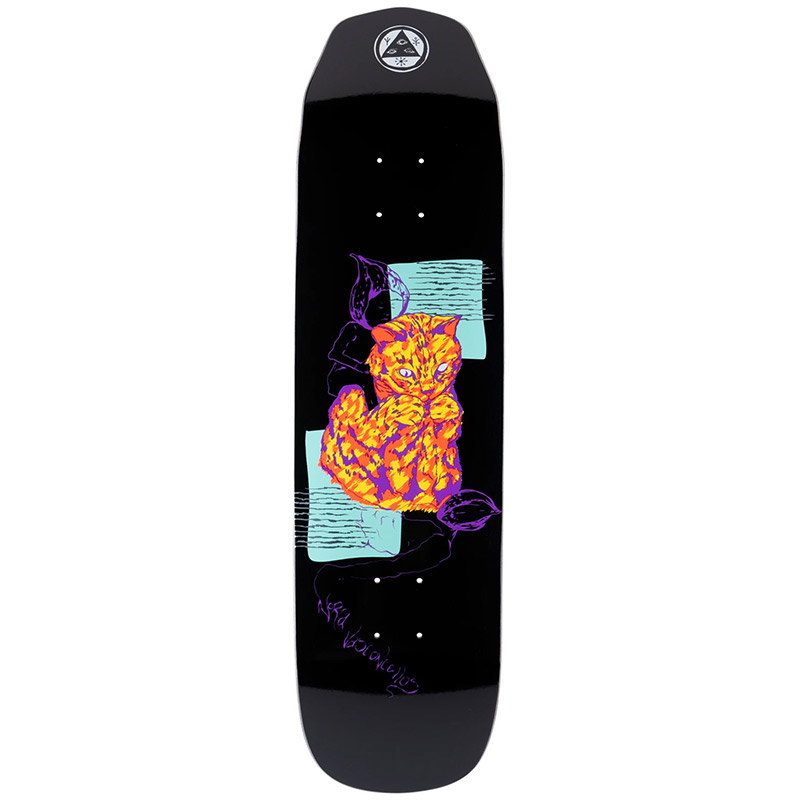 Welcome Loo Dood Nora on Wicked Princess Skateboard Deck Black 8.125 Welcome Loo Dood Nora on Wicked Princess Skateboard Deck Black 8.125
