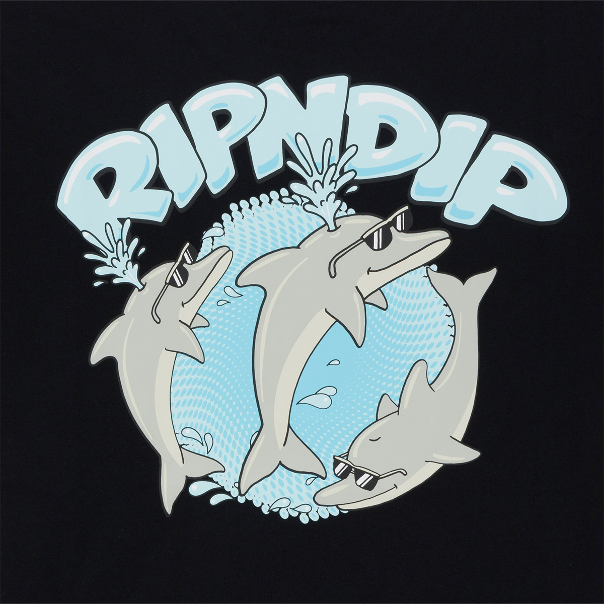 RIPNDIP Dolphin Dudes T-Shirt Black RIPNDIP Dolphin Dudes T-Shirt Black