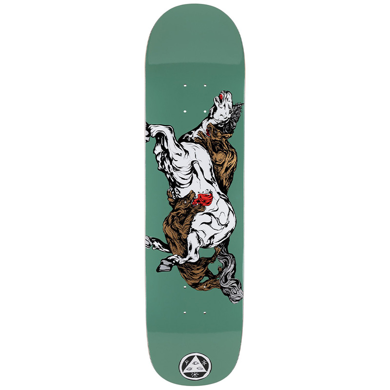 Welcome Goodbye Horses On Bunyip Mid Skateboard Deck Jade 8.25