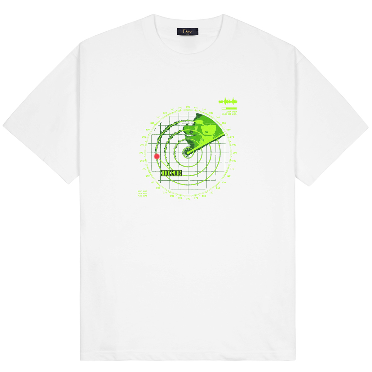 Dime Radar T-Shirt White Dime Radar T-Shirt White