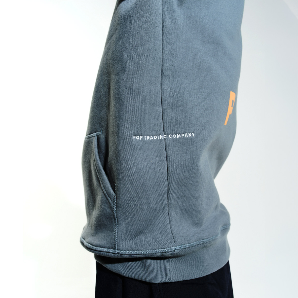 POP Logo Hooded Sweater Stormy Sea POP Logo Hooded Sweater Stormy Sea