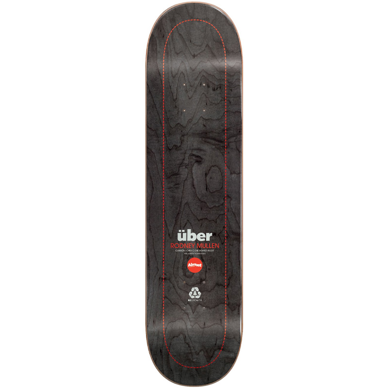 Almost Mullen Uber Expanded Skateboard Deck Silver Black 8.25 Almost Mullen Uber Expanded Skateboard Deck Silver Black 8.25