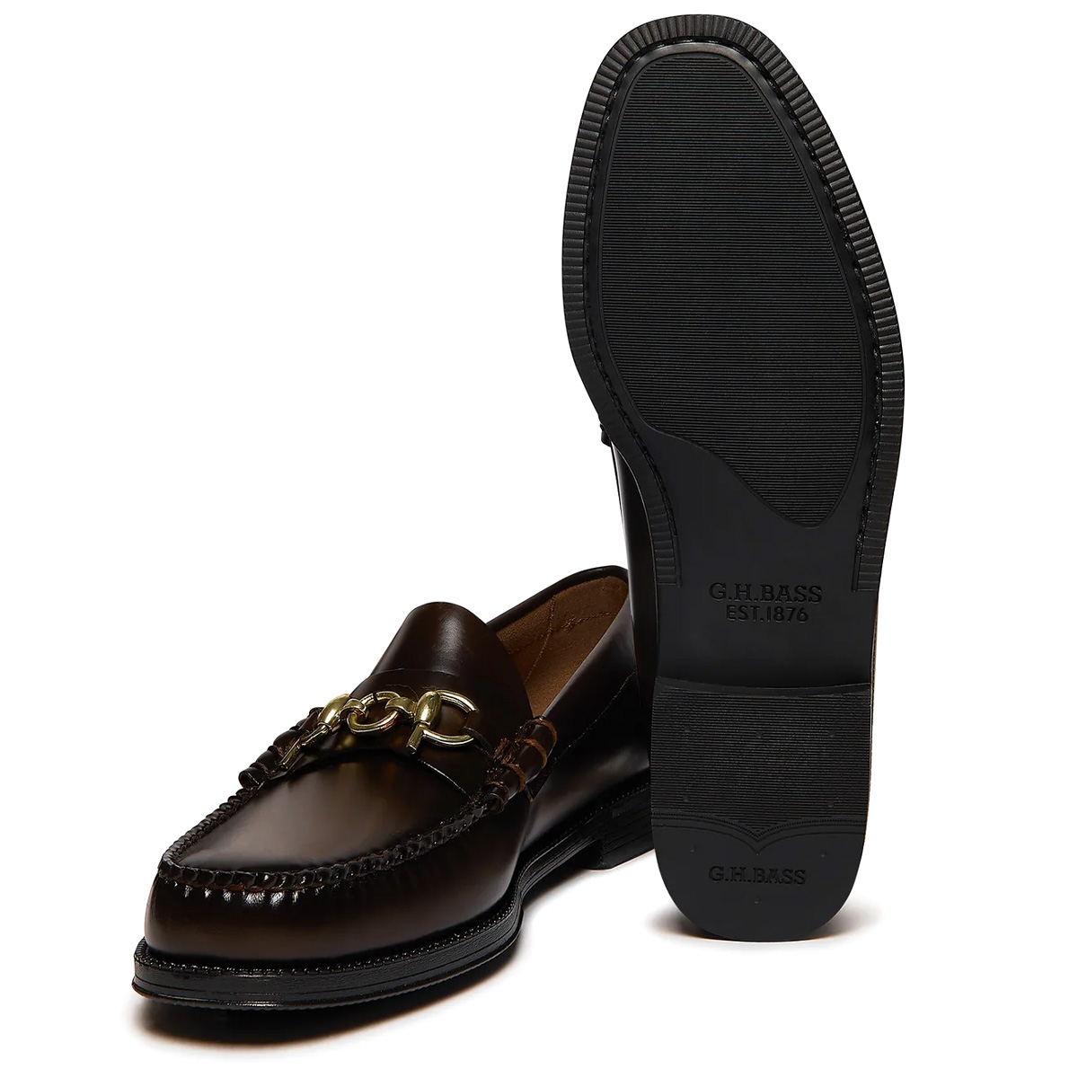 G.H.Bass x POP Easy Weejuns Lincoln Leather Chocolate Leather