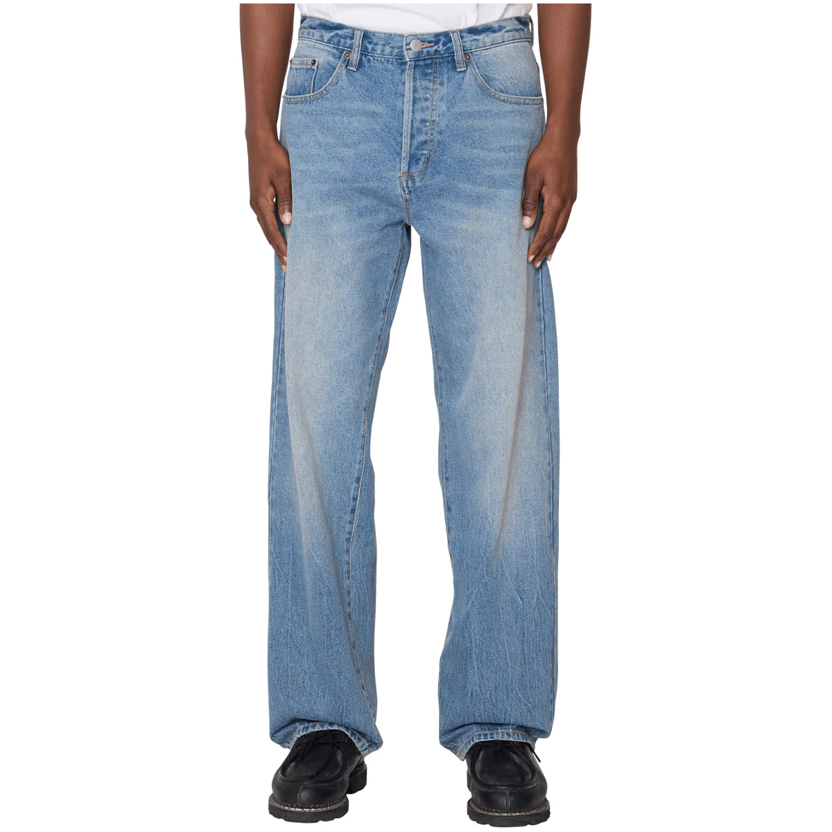 Obey Boxcar Straight Leg Denim Pant Heavy Vintage Indigo