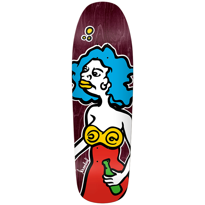 Krooked Mermaid Redux Skateboard Deck 9.81 Krooked Mermaid Redux Skateboard Deck 9.81