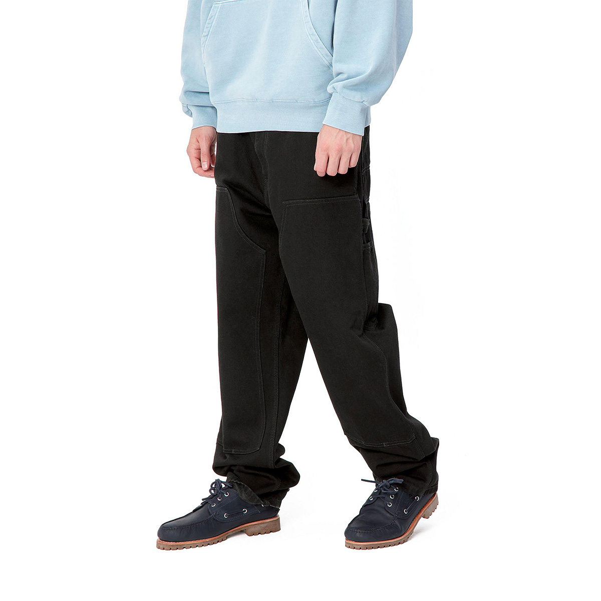 Carhartt WIP Double Knee Pants Black Rinsed Carhartt WIP Double Knee Pants Black Rinsed