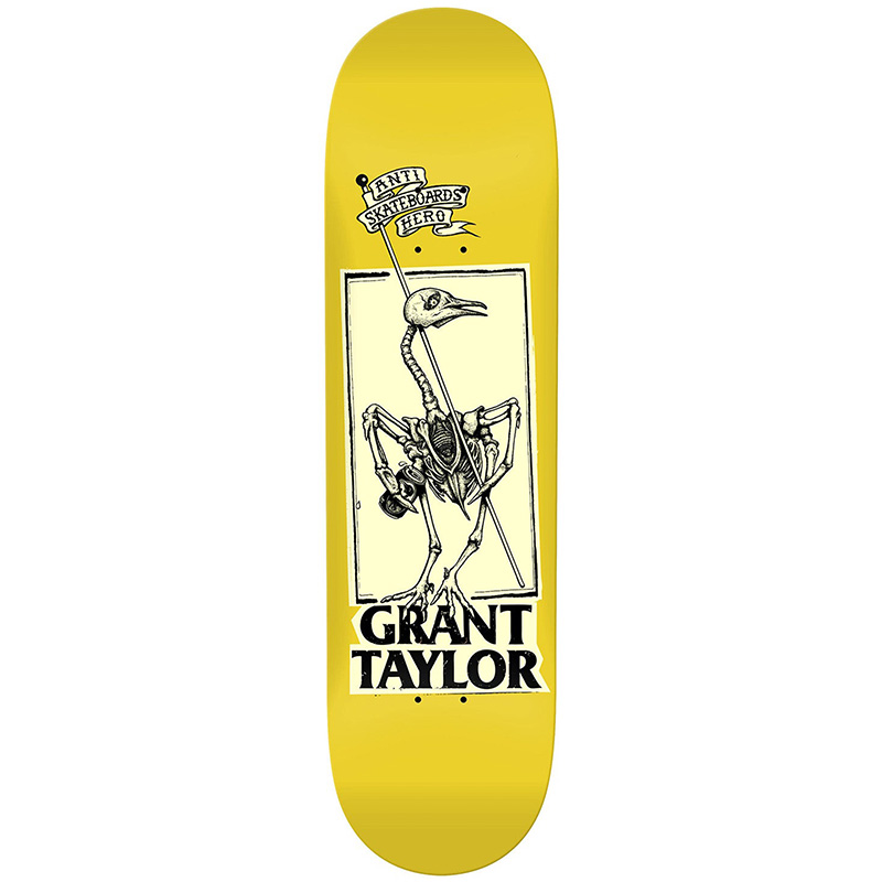 Anti Hero Grant Pigeon Vision Skateboard Deck Yellow 8.25