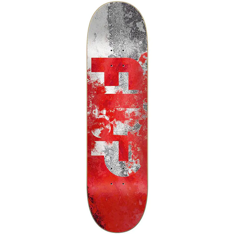 Flip Distortion Skateboard Deck Red 8.0