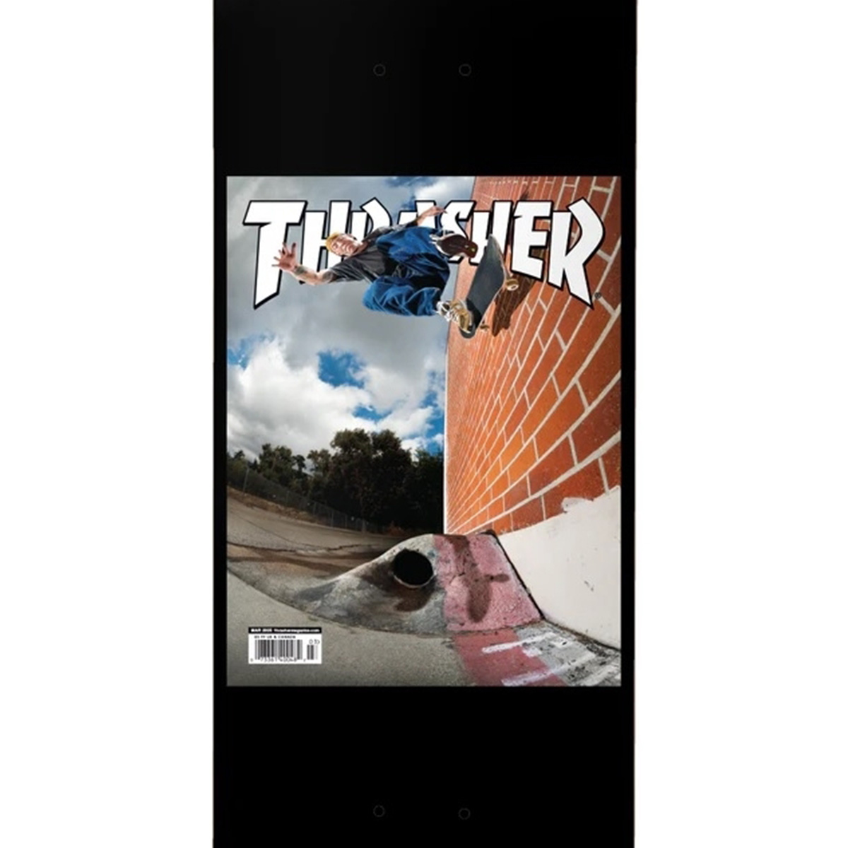 Baker Andrew Reynolds Thrasher Cover Skateboard Deck Black 8.25 Baker Andrew Reynolds Thrasher Cover Skateboard Deck Black 8.25