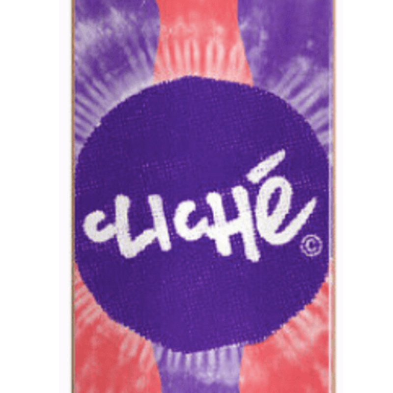 Cliché Peace RHM Skateboard Deck Purple/Red 8.0