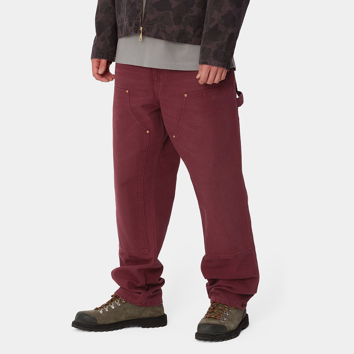 Carhartt WIP Double Knee Pant Malbec Aged Canvas Carhartt WIP Double Knee Pant Malbec Aged Canvas