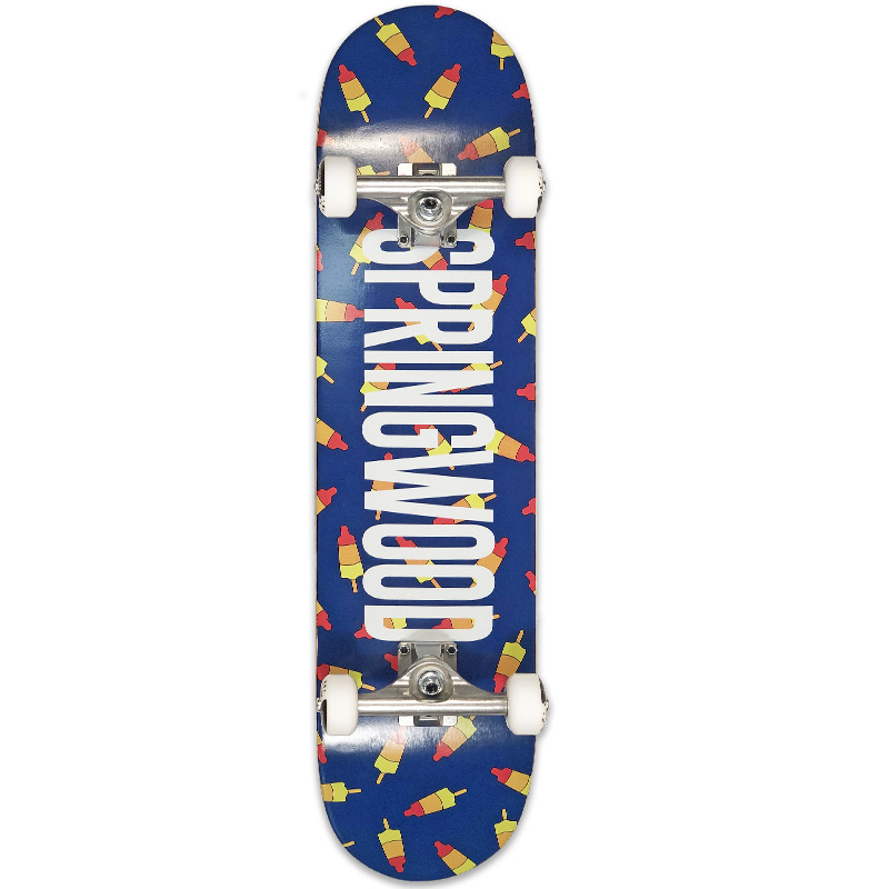 Springwood Rocket Air Complete Skateboard Blue 7.75