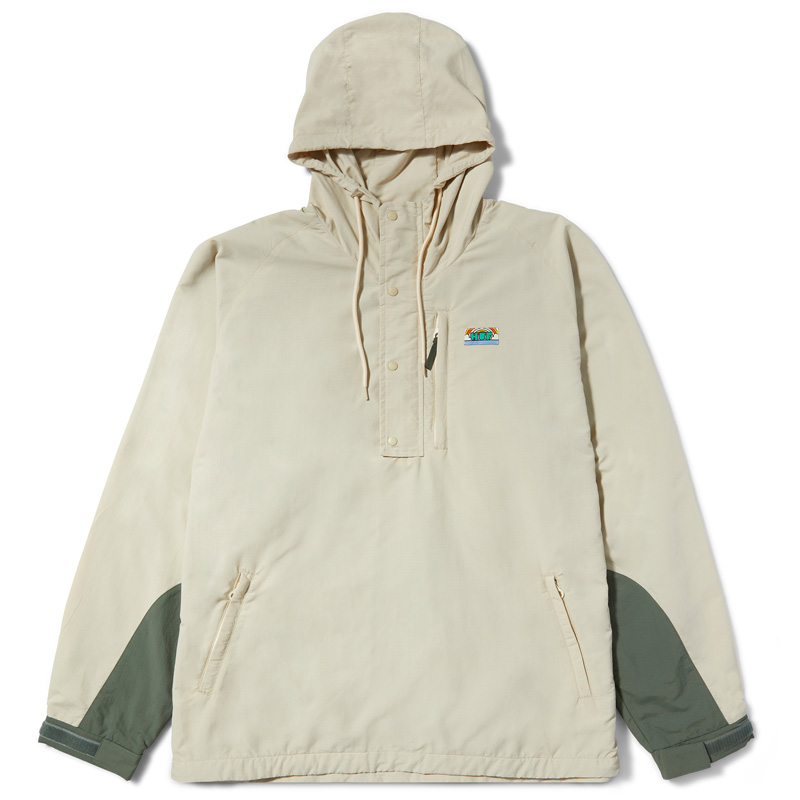 HUF New Day Anorak Jacket Cream HUF New Day Anorak Jacket Cream