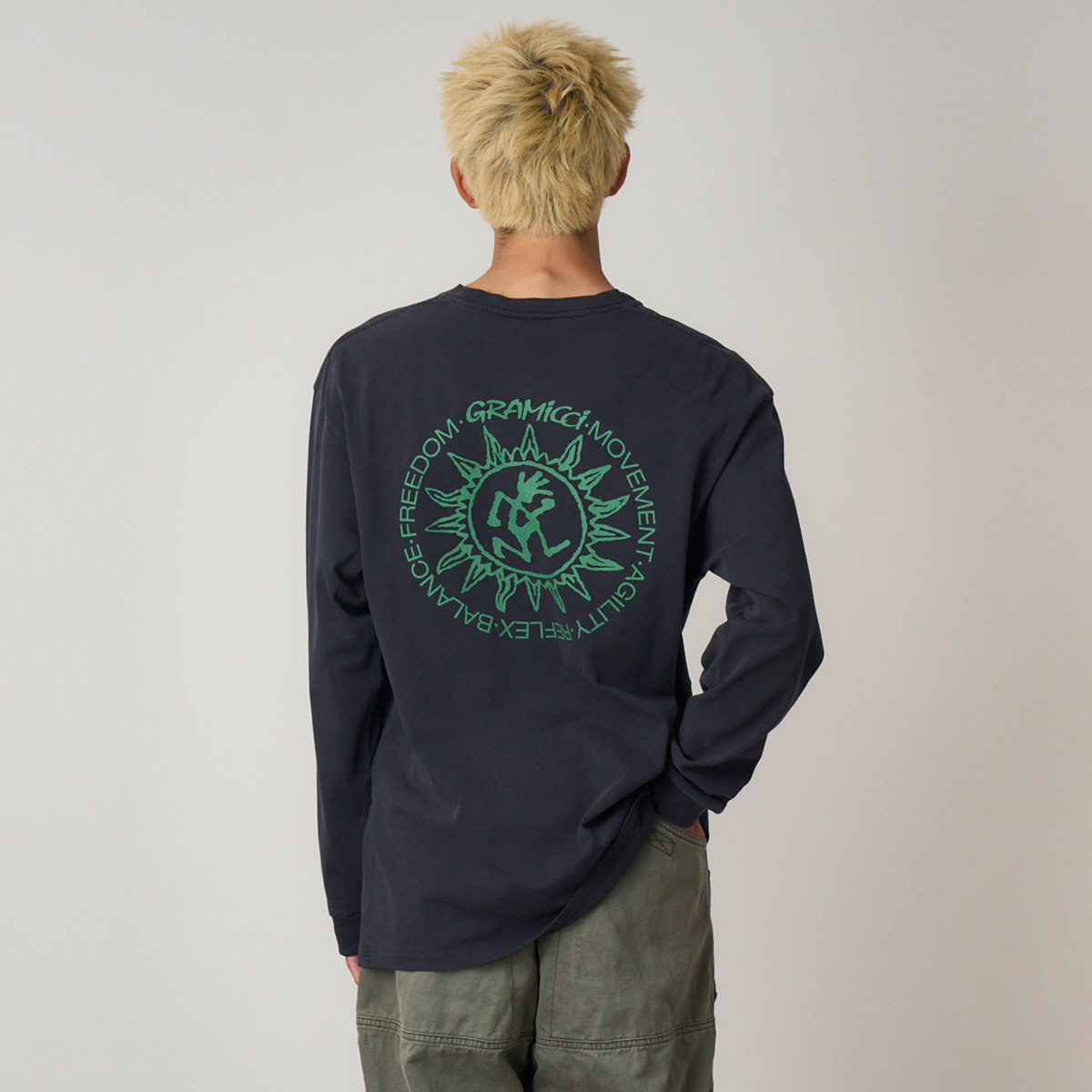 Gramicci Sun Longsleeve T-Shirt Navy Pigment