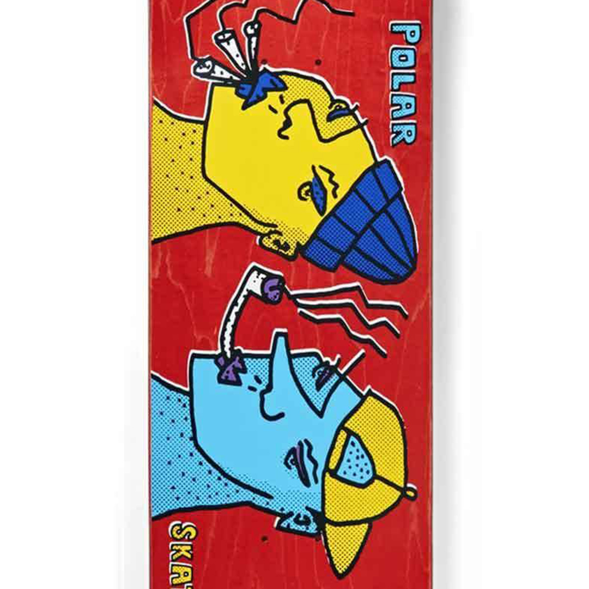 Polar Team Smoking Heads Skateboard Deck 8.375