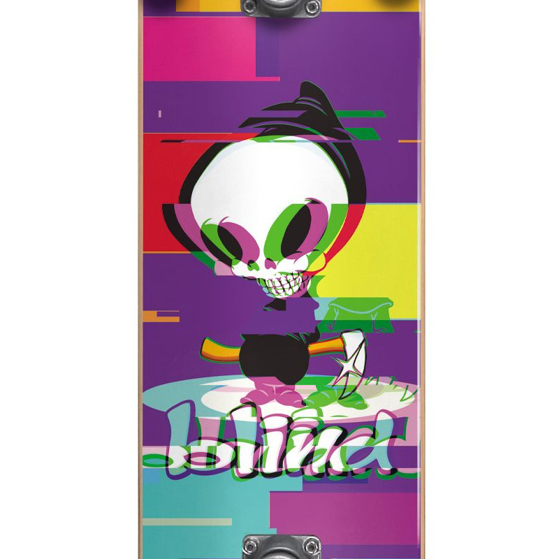 Blind Reaper Glitch FP Complete Skateboard Purple 7.75