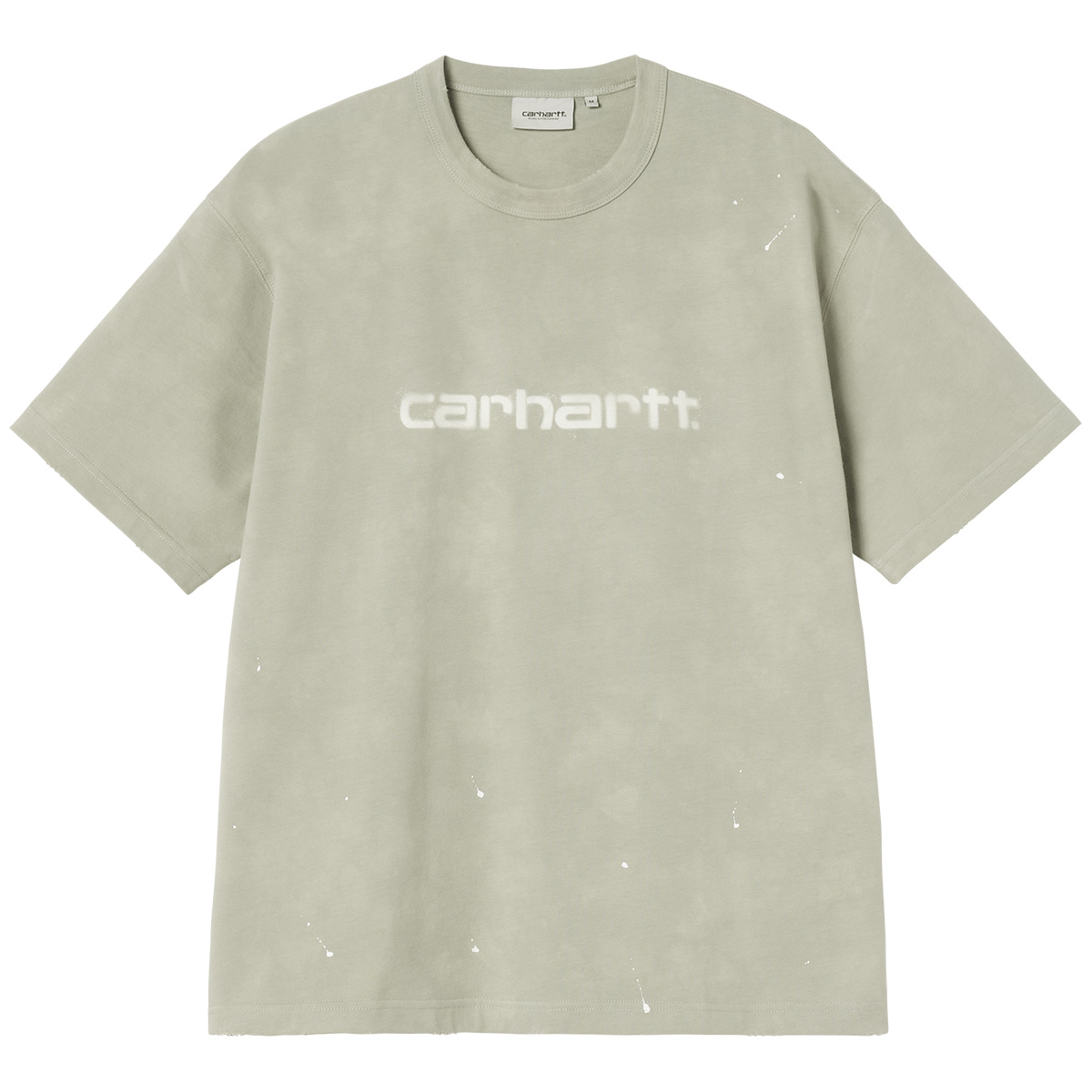 Carhartt WIP Painter T-Shirt Shady Green Destroy Wash Splatter