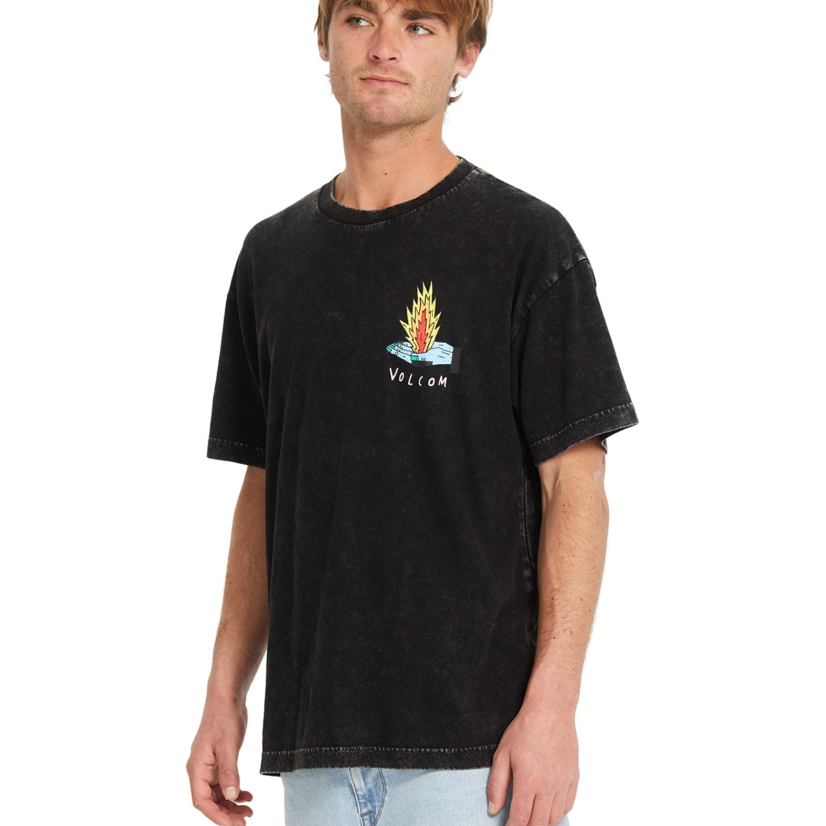 Volcom Bob Mollema 1 T-Shirt Light Acid Black Volcom Bob Mollema 1 T-Shirt Light Acid Black