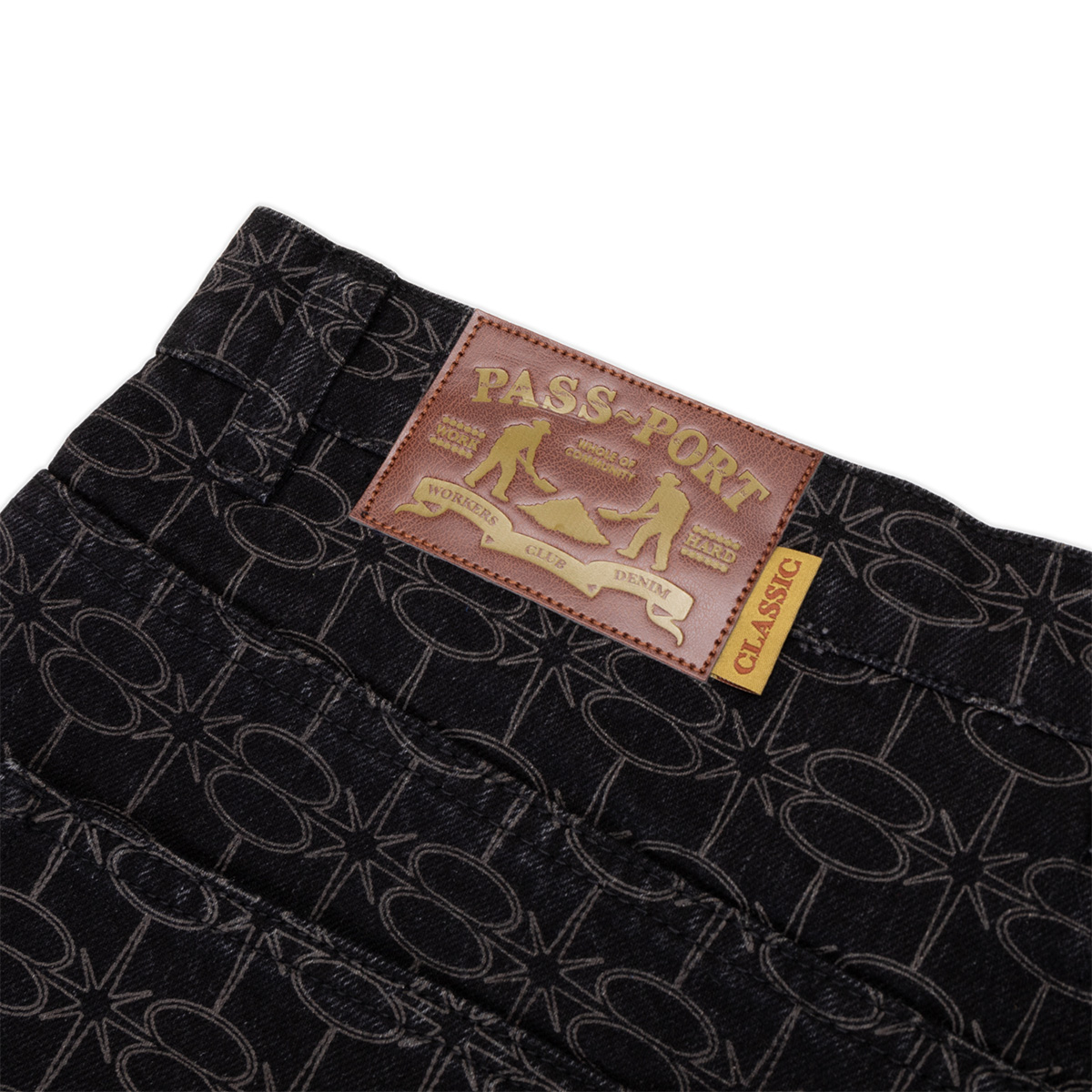 Pass Port Soap Sparkle Workers Club Classic Jeans Washed Black Pass Port Soap Sparkle Workers Club Classic Jeans Washed Black