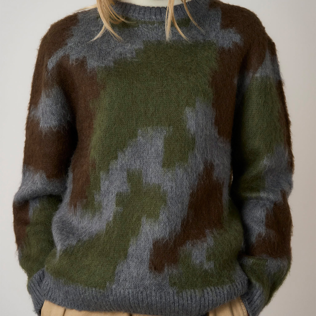 Gramicci Mohair Sweater Jungle Digi Camo Gramicci Mohair Sweater Jungle Digi Camo