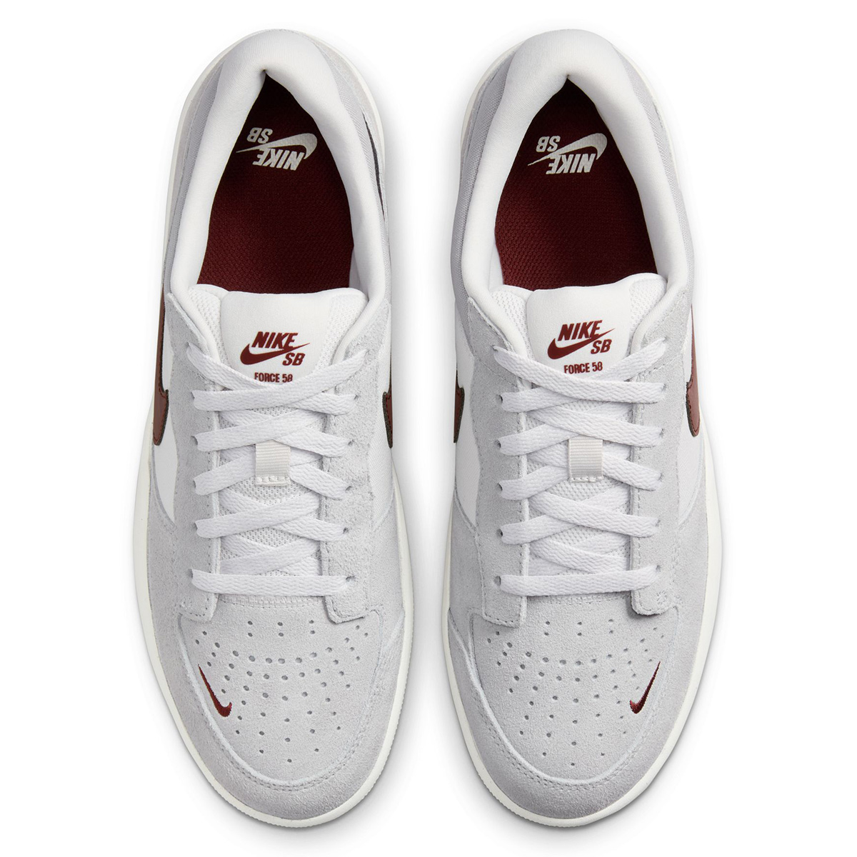 Nike SB Force 58 Platinum Tint/Dark Team Red/Wolf Grey Nike SB Force 58 Platinum Tint/Dark Team Red/Wolf Grey