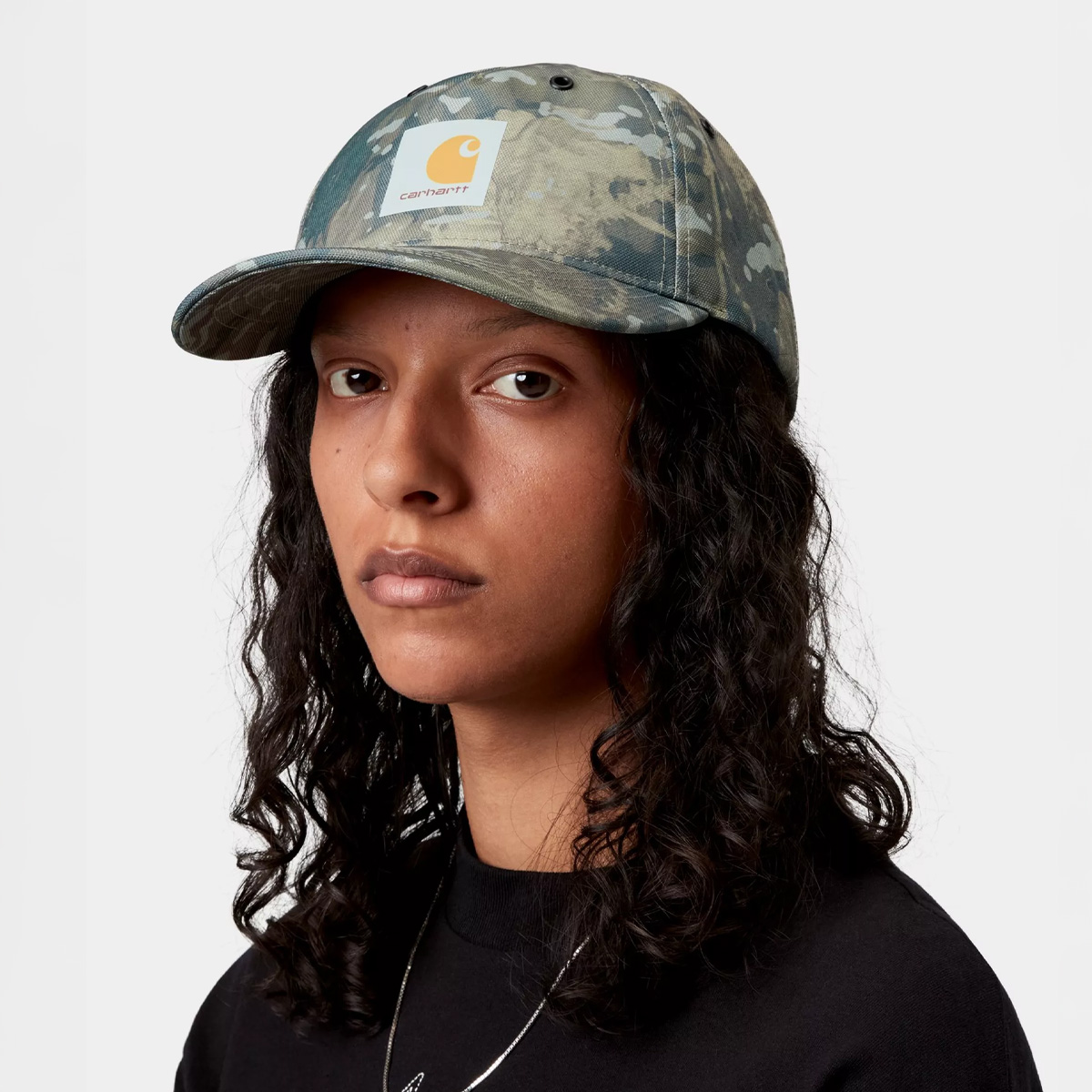 Carhartt WIP Holden Cap Camo Combi Green/Black Carhartt WIP Holden Cap Camo Combi Green/Black