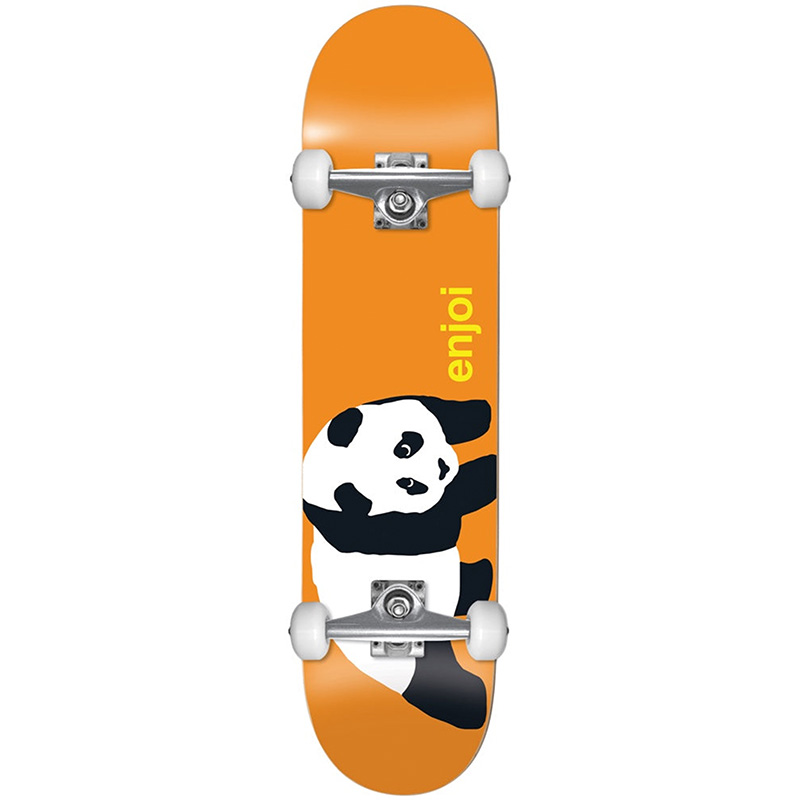 Enjoi NBD Panda Resin Complete w/Soft Wheels Skateboard Orange 7.75 Enjoi NBD Panda Resin Complete w/Soft Wheels Skateboard Orange 7.75