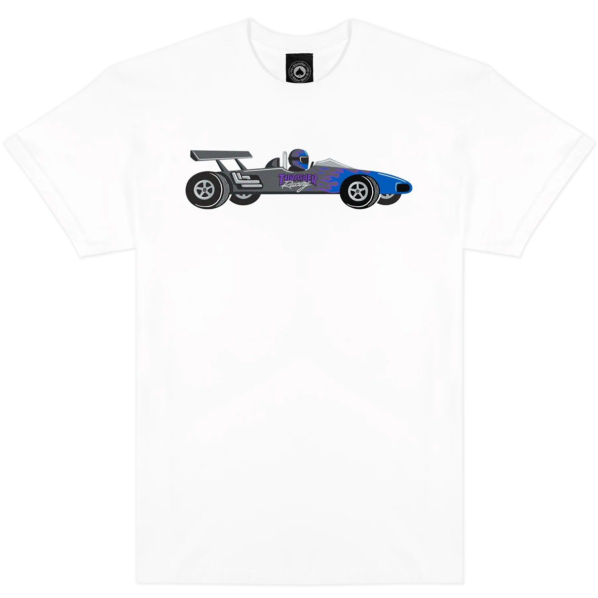 Thrasher Racecar T-Shirt White Thrasher Racecar T-Shirt White